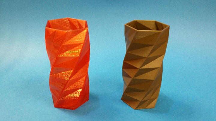 Flash Forge Creator Pro 3D Printed Twisted Vase