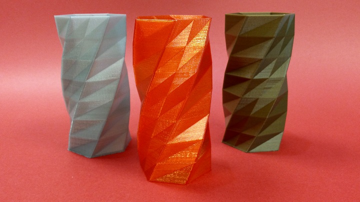 Flash Forge Creator Pro 3D Printed Twisted Vase