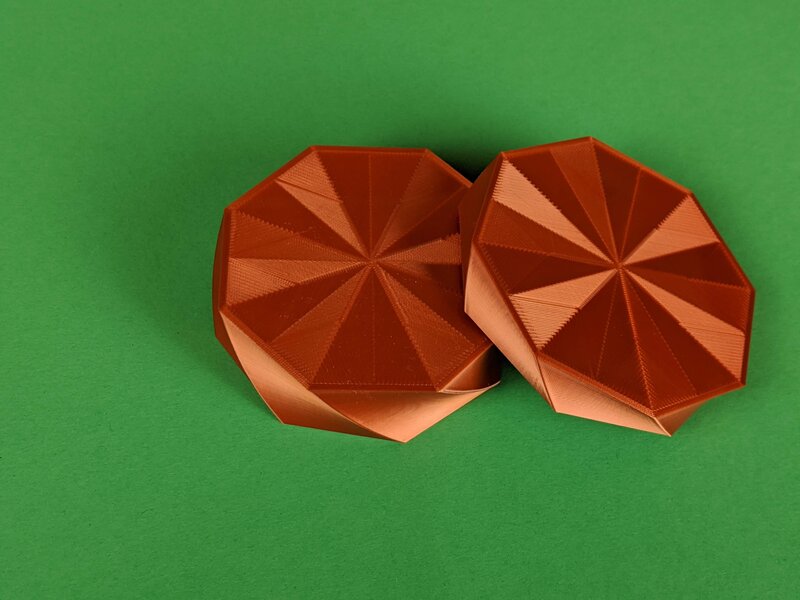 Octo Twist Trinket Box Geeetech Silk Copper