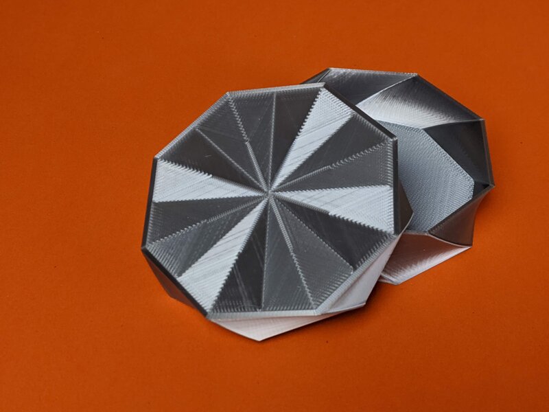 Octo Twist Trinket Box Geeetech Silk Silver